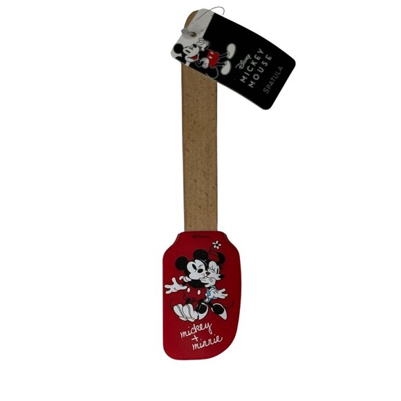 Disney Mickey & Minnie Red Silicone Spatula Kitchen Baking Tool - Picture 1 of 3